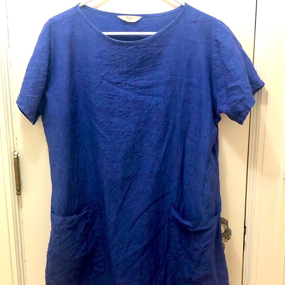 Sotela cobalt blue linen dress size 2.